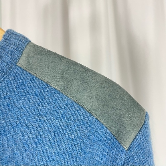 Vintage Glenhusky of Scotland Large Shetland Wool Sweater Crewneck Jumper Winter - Picture 3 of 10